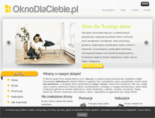 Tablet Screenshot of oknodlaciebie.pl